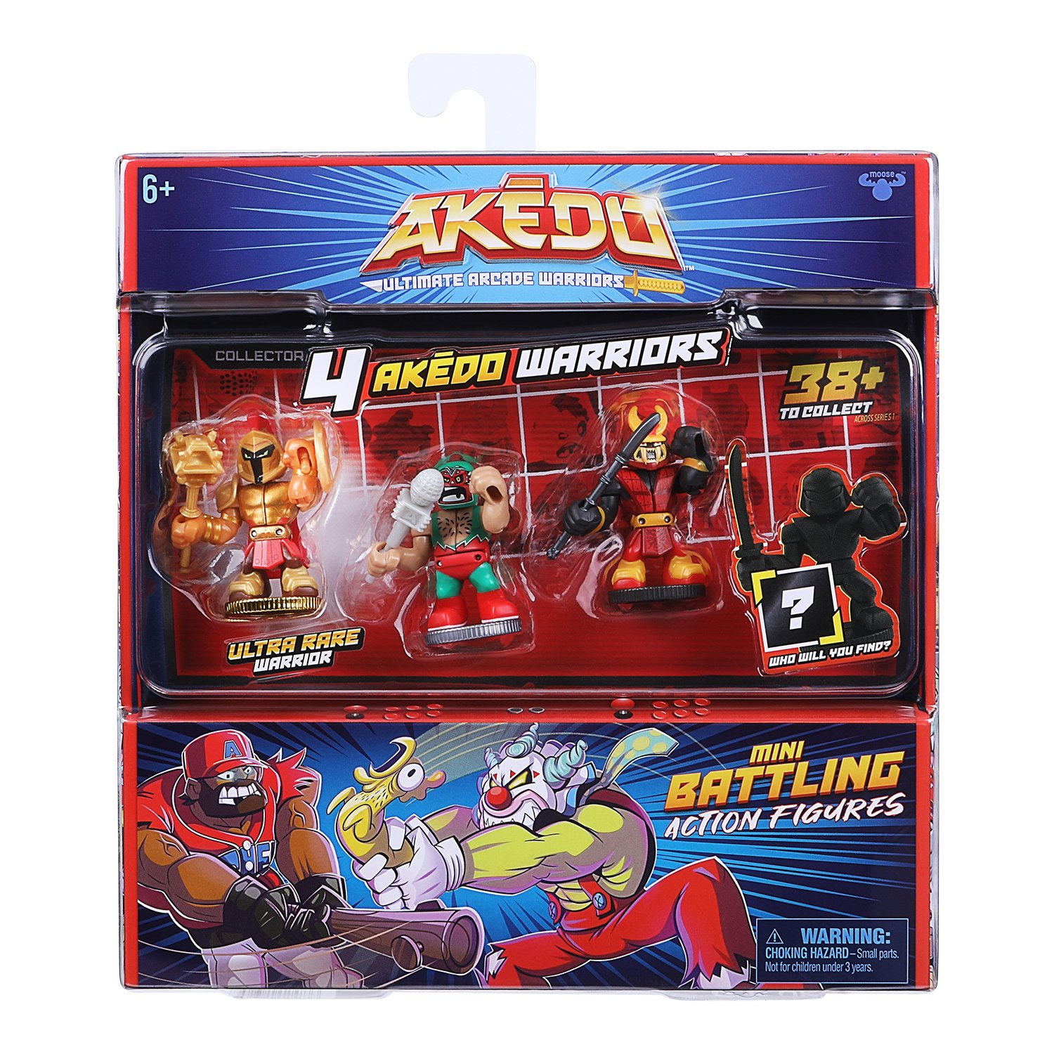 Игровой набор Акедо Коллекционный 4 фигурки 3 TM Akedo 39455