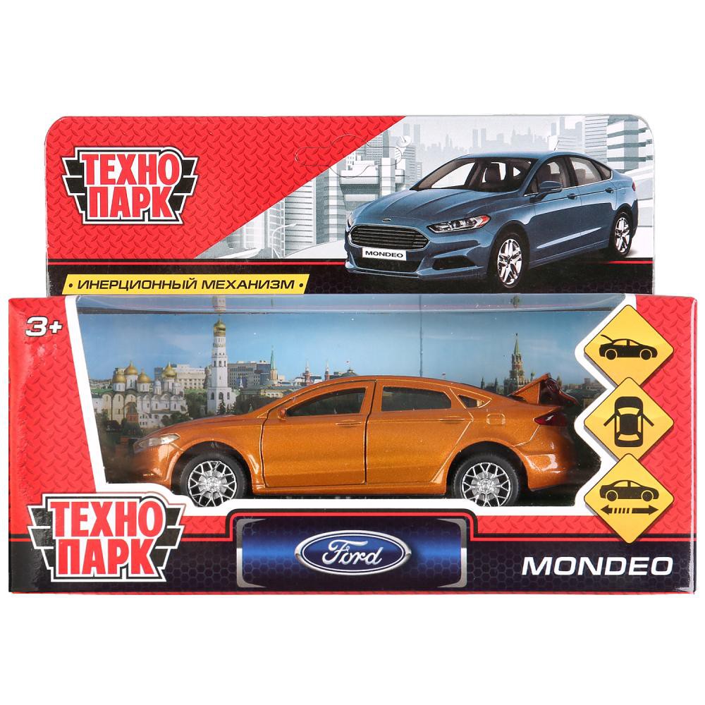 Игрушка машина металлическая ford mondeo, длина 12 см, инерционная, золотой  ТЕХНОПАРК MONDEO-GD