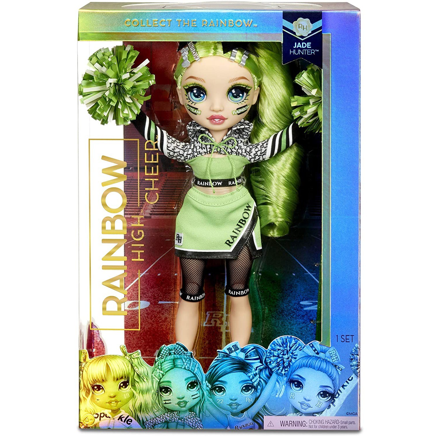 Игрушка Rainbow High Кукла Cheer Doll- Jade Hunter (Green) 572060