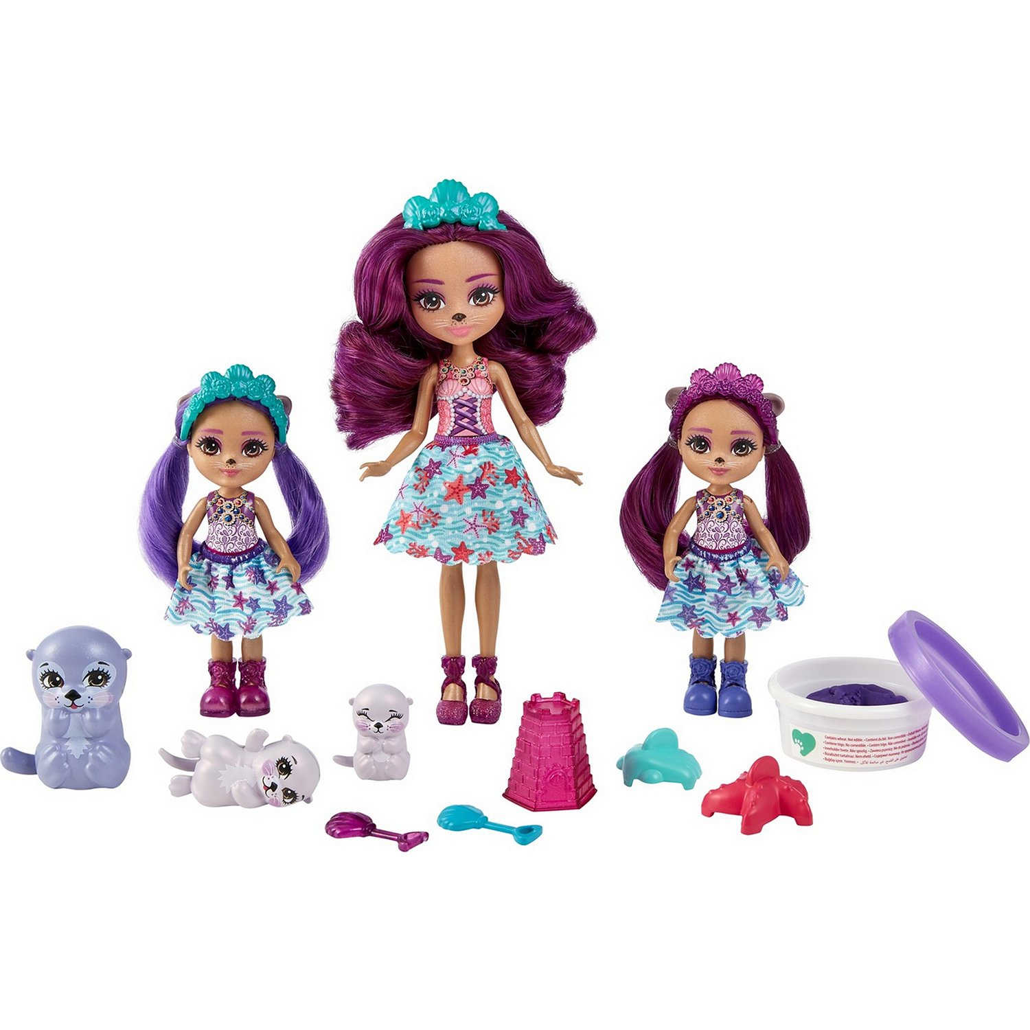 Набор игровой Enchantimals Семья Оттавии Выдры с аксессуарами HCF96 Mattel  HCF96