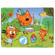 Игрушка деревянная "Буратино" "Три кота", вкладыши Лесная полянка 1005-CATS - Интернет-магазин игрушек и конструкторов Лего kubikon.ru, г. Екатеринбург