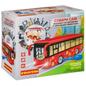 Конструктор с отверткой Bondibon, Собирай и Играй «АВТОБУС»,40 дет., красный ВВ4159 - Интернет-магазин игрушек и конструкторов Лего kubikon.ru, г. Екатеринбург
