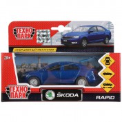 Игрушка Машина SKODA Rapid синяя 12см, открыв. двери и багажник, инерц. Технопарк SB-18-22-SR-N(BU)- - Интернет-магазин игрушек и конструкторов Лего kubikon.ru, г. Екатеринбург