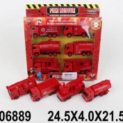 Игрушка Набор машин 103E-HS Пожарная техника 1706889 - Интернет-магазин игрушек и конструкторов Лего kubikon.ru, г. Екатеринбург