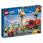 Конструктор ЛЕГО City Fire"Пожар в бургер-кафе" 60214 (LEGO City) - Интернет-магазин игрушек и конструкторов Лего kubikon.ru, г. Екатеринбург