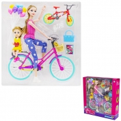 Игрушка Кукла 51808 на велосипеде с дочкой 0271962YS - Интернет-магазин игрушек и конструкторов Лего kubikon.ru, г. Екатеринбург