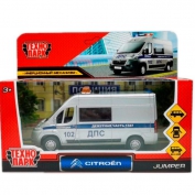 Игрушка Машина металл CITROEN JUMPER ПОЛИЦИЯ 14 см, двер, баг, инер, серебр, Технопарк JUMPER-14POL- - Интернет-магазин игрушек и конструкторов Лего kubikon.ru, г. Екатеринбург
