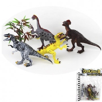 Набор динозавров 532-4RN с подвижными суставами, в пакете 0225594YS - Интернет-магазин игрушек и конструкторов Лего kubikon.ru, г. Екатеринбург