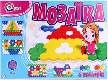 Игрушка Мозаика d 40мм 120 дет для малышей №2 Технок (Интелком) 2216ik - Интернет-магазин игрушек и конструкторов Лего kubikon.ru, г. Екатеринбург