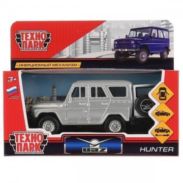 Игрушка технопарк машина металлическая "uaz hunter" 12см, инерционная, серебристый HUNTER-SL - Интернет-магазин игрушек и конструкторов Лего kubikon.ru, г. Екатеринбург