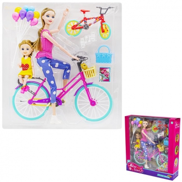 Игрушка Кукла 51808 на велосипеде с дочкой 0271962YS - Интернет-магазин игрушек и конструкторов Лего kubikon.ru, г. Екатеринбург