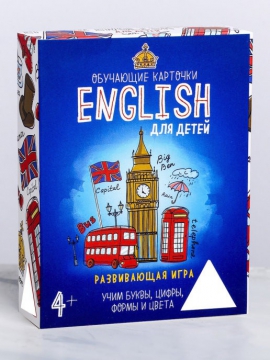 Настольная развивающая игра «English для детей», 70 карт 1320758 - Интернет-магазин игрушек и конструкторов Лего kubikon.ru, г. Екатеринбург