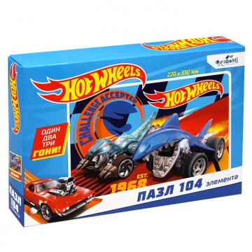 Пазл 104 Hot wheels.К победе 07074 Origami - Интернет-магазин игрушек и конструкторов Лего kubikon.ru, г. Екатеринбург